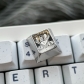 1U Titanium Alloy Artisan Keycaps Precision Pointillism for Mechanical Keyboard -Dragon Ball Vegeta / Goku